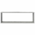 Wall Cube Shelves 4 pcs Concrete Grey 80x15x26.5 cm
