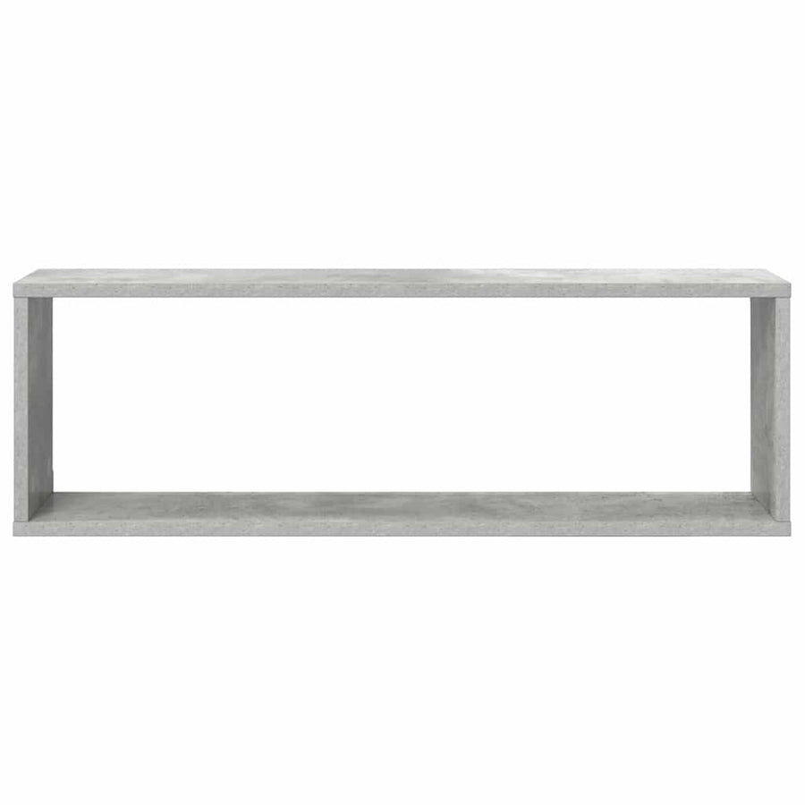 Wall Cube Shelves 4 pcs Concrete Grey 80x15x26.5 cm