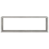Wall Cube Shelves 4 pcs Concrete Grey 80x15x26.5 cm Engineered Wood