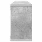 Wall Cube Shelves 4 pcs Concrete Grey 80x15x26.5 cm