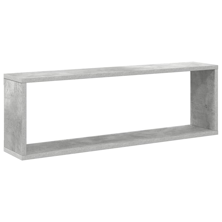 Wall Cube Shelves 6 pcs Concrete Grey 80x15x26.5 cm Engineered Wood