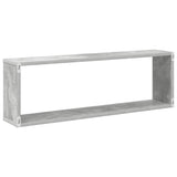 Wall Cube Shelves 6 pcs Concrete Grey 80x15x26.5 cm Engineered Wood