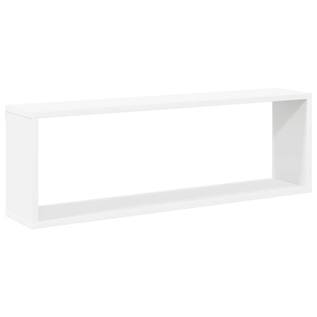 Wall Cube Shelves 2 pcs White&Sonoma Oak 80x15x26.5cm Engineered Wood
