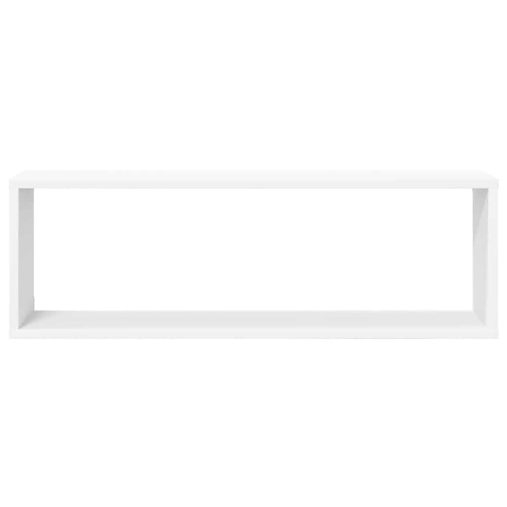 Wall Cube Shelves 2 pcs White&Sonoma Oak 80x15x26.5cm Engineered Wood