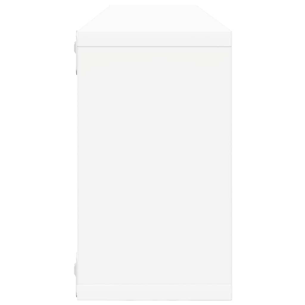 Wall Cube Shelves 2 pcs White&Sonoma Oak 80x15x26.5cm Engineered Wood