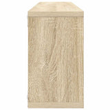 Wall Cube Shelves 2 pcs White&Sonoma Oak 80x15x26.5cm Engineered Wood - Extra Image