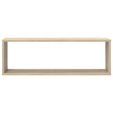 Wall Cube Shelves 6 pcs White&Sonoma Oak 80x15x26.5cm Engineered Wood - Extra Image