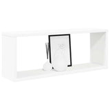 Wall Cube Shelves 2 pcs White 60x15x23 cm Engineered Wood