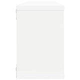 Wall Cube Shelves 2 pcs White 60x15x23 cm Engineered Wood
