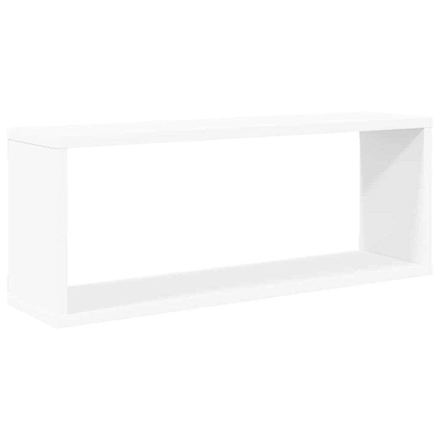 Wall Cube Shelves 4 pcs White 60x15x23 cm Engineered Wood