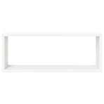 Wall Cube Shelves 4 pcs White 60x15x23 cm Engineered Wood