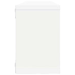 Wall Cube Shelves 4 pcs White 60x15x23 cm Engineered Wood