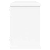 Wall Cube Shelves 4 pcs White 60x15x23 cm Engineered Wood - Rear View