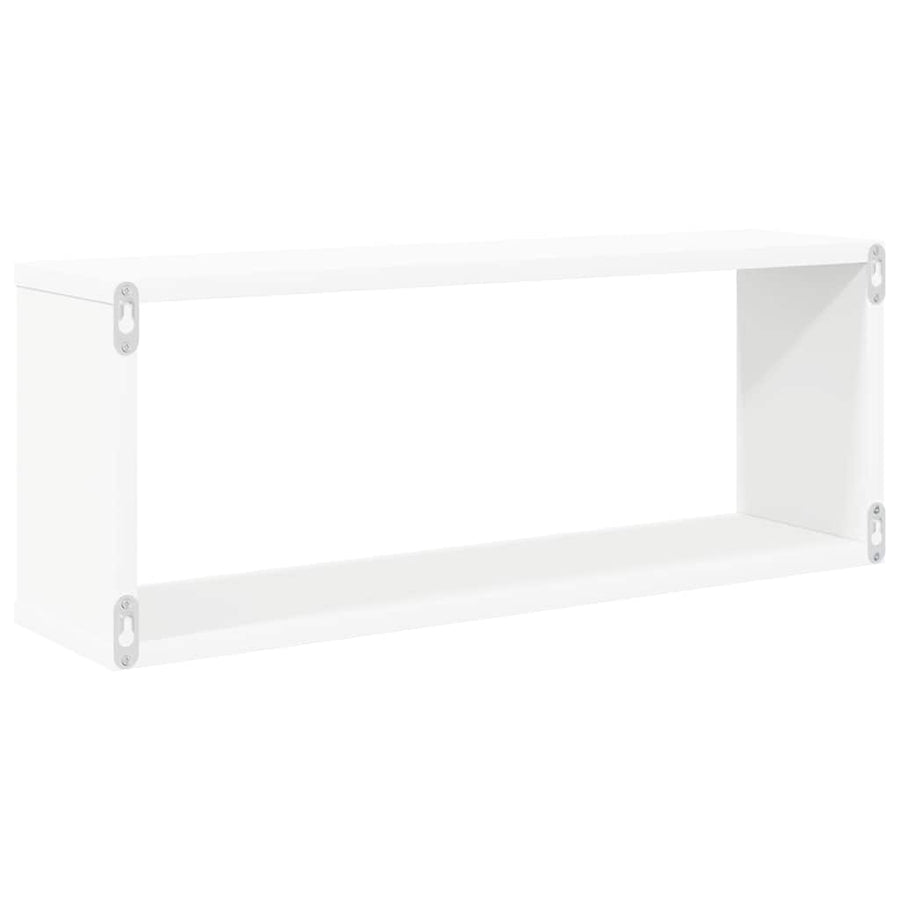 Wall Cube Shelves 4 pcs White 60x15x23 cm Engineered Wood