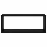 Wall Cube Shelves 4 pcs Black 60x15x23 cm Engineered Wood