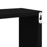 Wall Cube Shelves 4 pcs Black 60x15x23 cm Engineered Wood