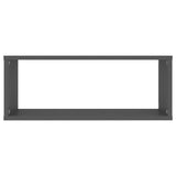 Wall Cube Shelves 6 pcs Grey 60x15x23 cm Engineered Wood