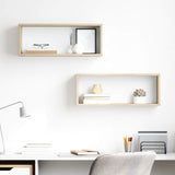 Wall Cube Shelves 2 pcs Sonoma Oak 60x15x23 cm Engineered Wood