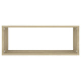 Wall Cube Shelves 6 pcs Sonoma Oak 60x15x23 cm Engineered Wood