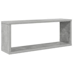 Wall Cube Shelves 2 pcs Concrete Grey 60x15x23 cm Engineered Wood