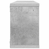 Wall Cube Shelves 2 pcs Concrete Grey 60x15x23 cm Engineered Wood - Rear View