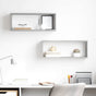 Wall Cube Shelves 2 pcs Concrete Grey 60x15x23 cm Engineered Wood