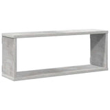 Wall Cube Shelves 4 pcs Concrete Grey 60x15x23 cm Engineered Wood - Top-Down View