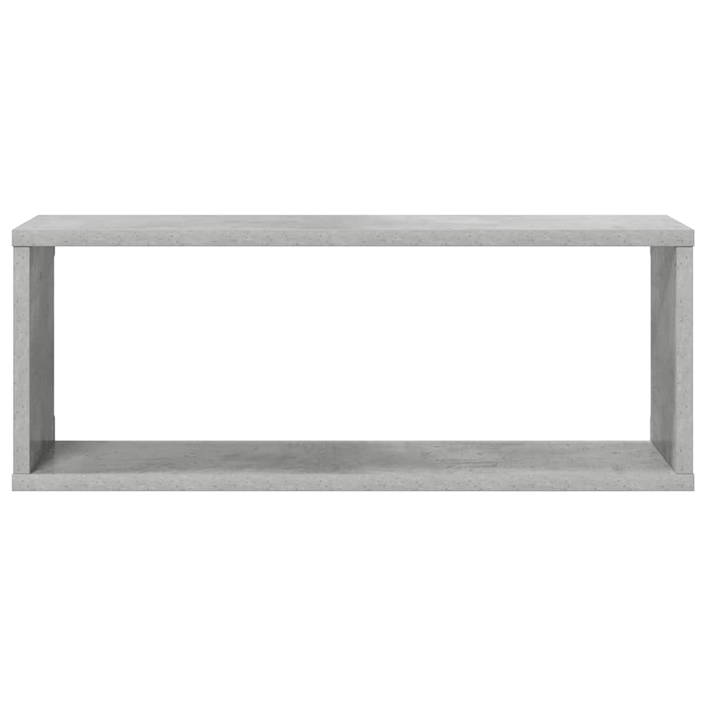 Wall Cube Shelves 4 pcs Concrete Grey 60x15x23 cm Engineered Wood