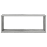 Wall Cube Shelves 4 pcs Concrete Grey 60x15x23 cm Engineered Wood