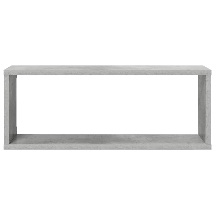Wall Cube Shelves 4 pcs Concrete Grey 60x15x23 cm Engineered Wood