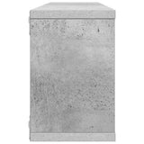 Wall Cube Shelves 4 pcs Concrete Grey 60x15x23 cm Engineered Wood