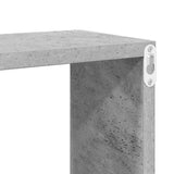 Wall Cube Shelves 4 pcs Concrete Grey 60x15x23 cm Engineered Wood