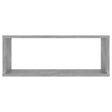 Wall Cube Shelves 6 pcs Concrete Grey 60x15x23 cm Engineered Wood - 45-Degree Angle