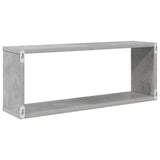 Wall Cube Shelves 6 pcs Concrete Grey 60x15x23 cm Engineered Wood