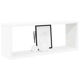 Wall Cube Shelves 2 pcs White and Sonoma Oak 60x15x23 cm Engineered Wood