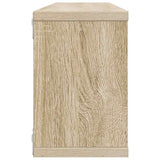 Wall Cube Shelves 2 pcs White and Sonoma Oak 60x15x23 cm Engineered Wood