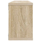 Wall Cube Shelves 4 pcs White and Sonoma Oak 60x15x23 cm Engineered Wood
