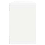 Wall Cube Shelves 4 pcs White and Sonoma Oak 60x15x23 cm Engineered Wood - Extra Image