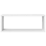 Wall Cube Shelves 4 pcs High Gloss White 60x15x23 cm Engineered Wood - 45-Degree Angle