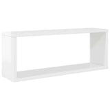Wall Cube Shelves 6 pcs High Gloss White 60x15x23 cm Engineered Wood - Top-Down View