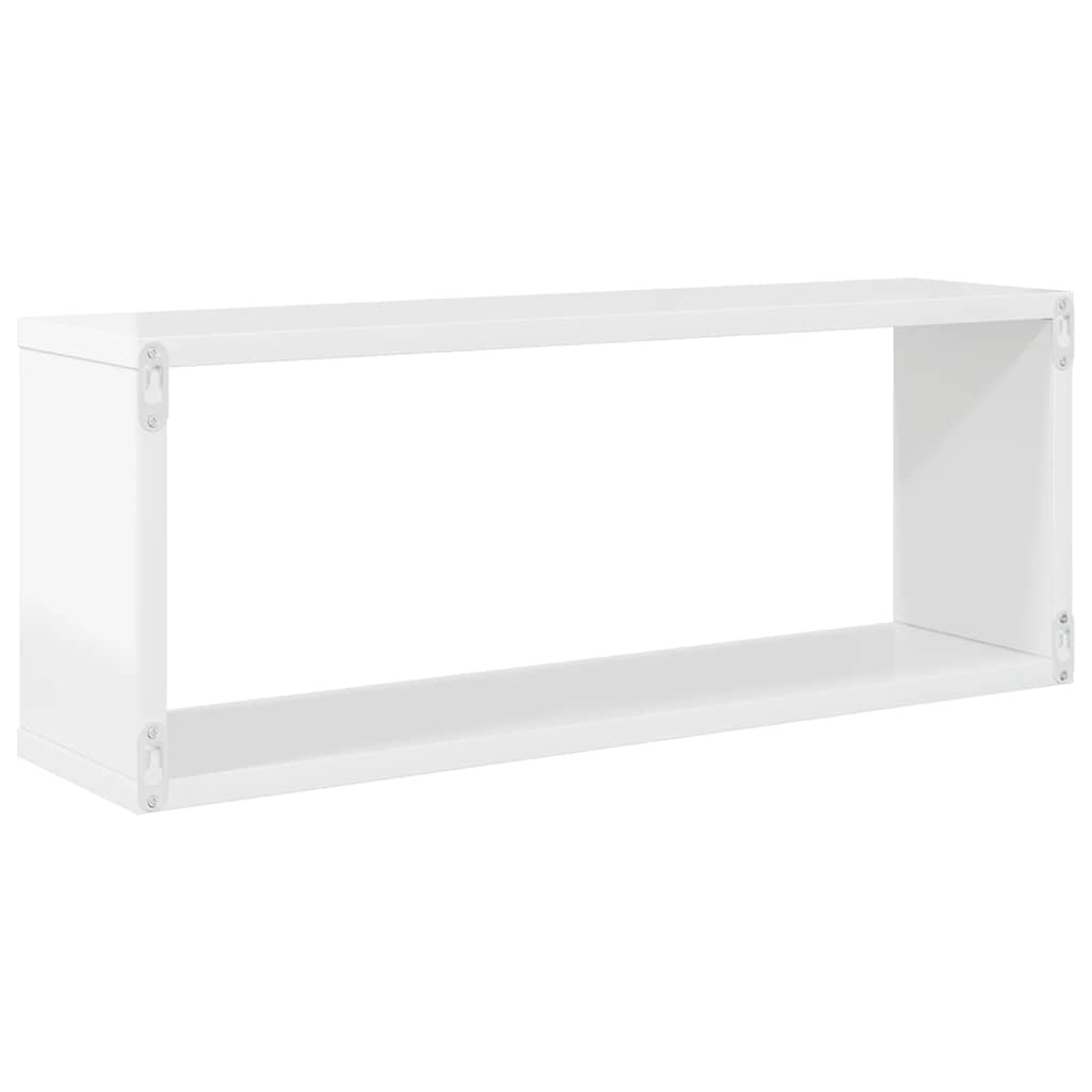 Wall Cube Shelves 6 pcs High Gloss White 60x15x23 cm Engineered Wood