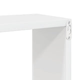 Wall Cube Shelves 6 pcs High Gloss White 60x15x23 cm Engineered Wood - Low Angle