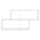 Wall Shelf White 100x18x53 cm Engineered Wood