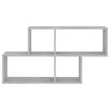 Wall Shelf Concrete Grey 100x18x53 cm Engineered Wood - Top-Down View