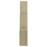 Wall Cube Shelf Sonoma Oak 78x15x93 cm Engineered Wood