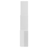 Wall Cube Shelf High Gloss White 78x15x93 cm Engineered Wood - 45-Degree Angle