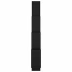 Wall Cube Shelf Black 90x15x119 cm Engineered Wood