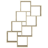 Wall Cube Shelf Sonoma Oak 90x15x119 cm Engineered Wood - Top-Down View