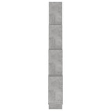 Wall Cube Shelf Concrete Grey 90x15x119 cm Engineered Wood - 45-Degree Angle