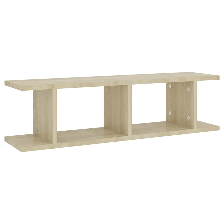 Wall Shelves 2 pcs Sonoma Oak 75x18x20 cm Engineered Wood